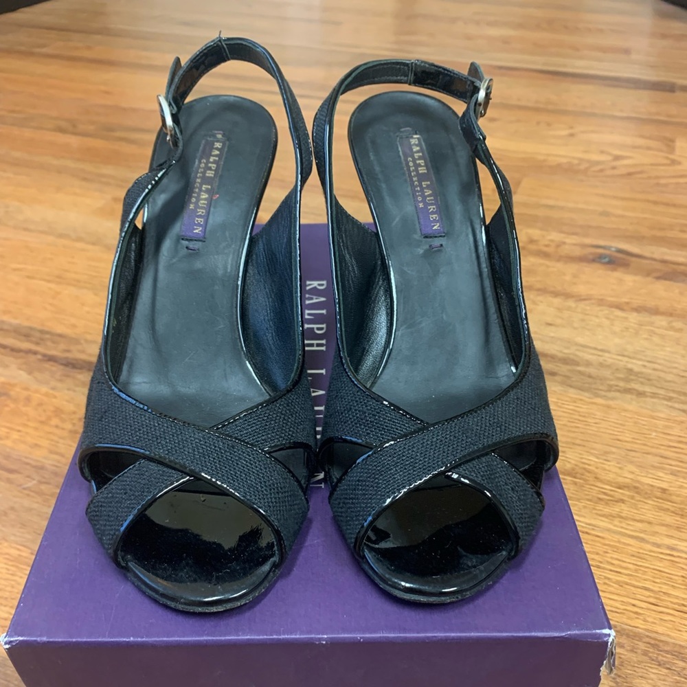 Ralph Lauren Purple Label Black High Heels